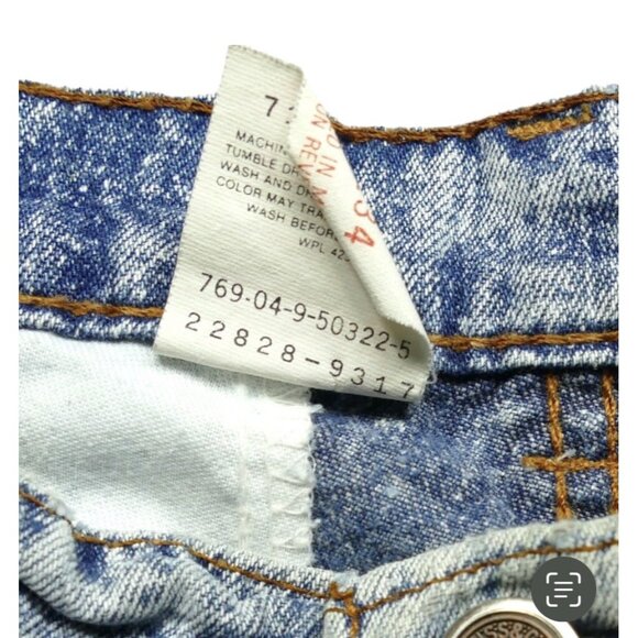 Vintage 80s Skater Levi Strauss Silver Tab Acid Stone Wash Jeans Sz 33 x 34 - Picture 4 of 12